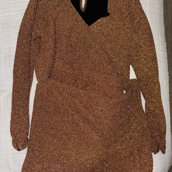 Show Me Your MuMu - Stage Skort Dress - Gold Shimmy Shine - Picture 8 of 10